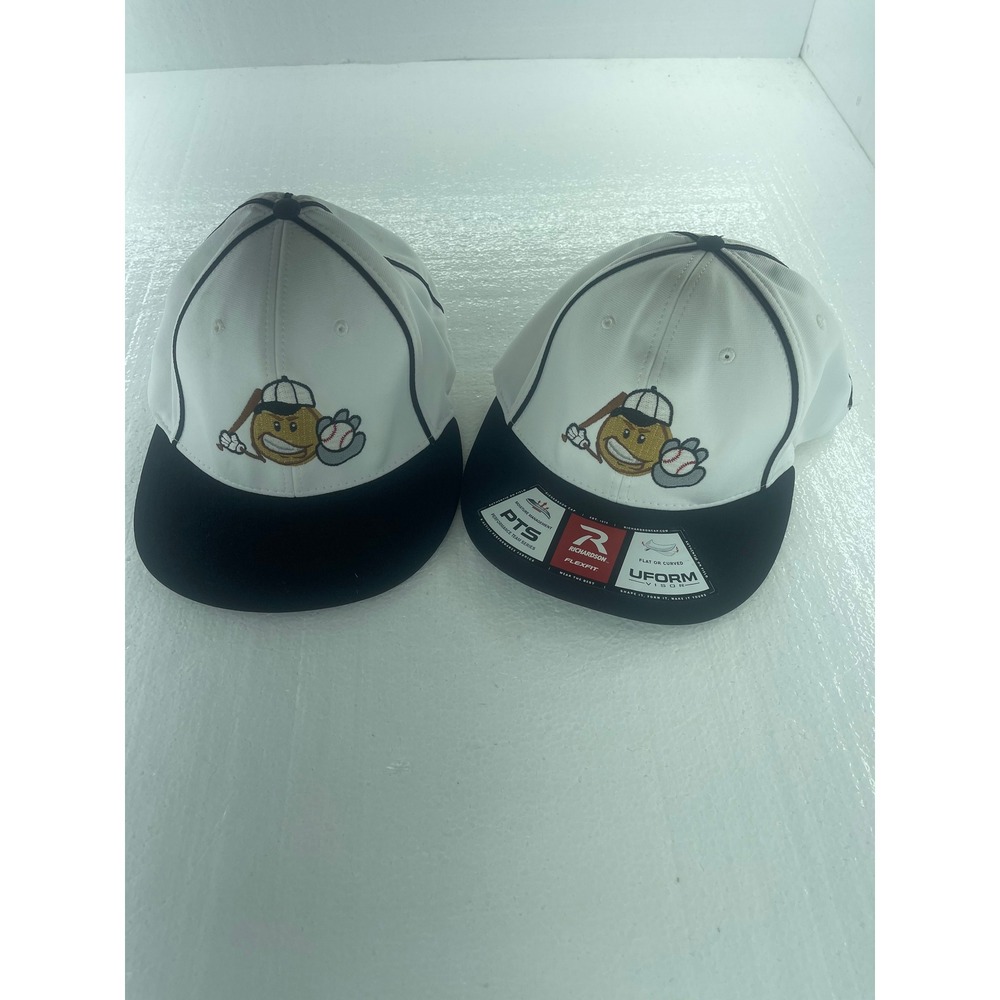 Richardson Baseball Cap Adjustable UFORM Fitted Hat White Black‎ for both 2